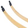 ZSHJGJR 60 Black Hunter Original Recurve Bow for Adults American Hunting Longbow Archery Bow 20-60lbs Right Handed for Archery Hunting Shooting Practice (Wood Grain Bow Limbs Only, 20lbs) view 4