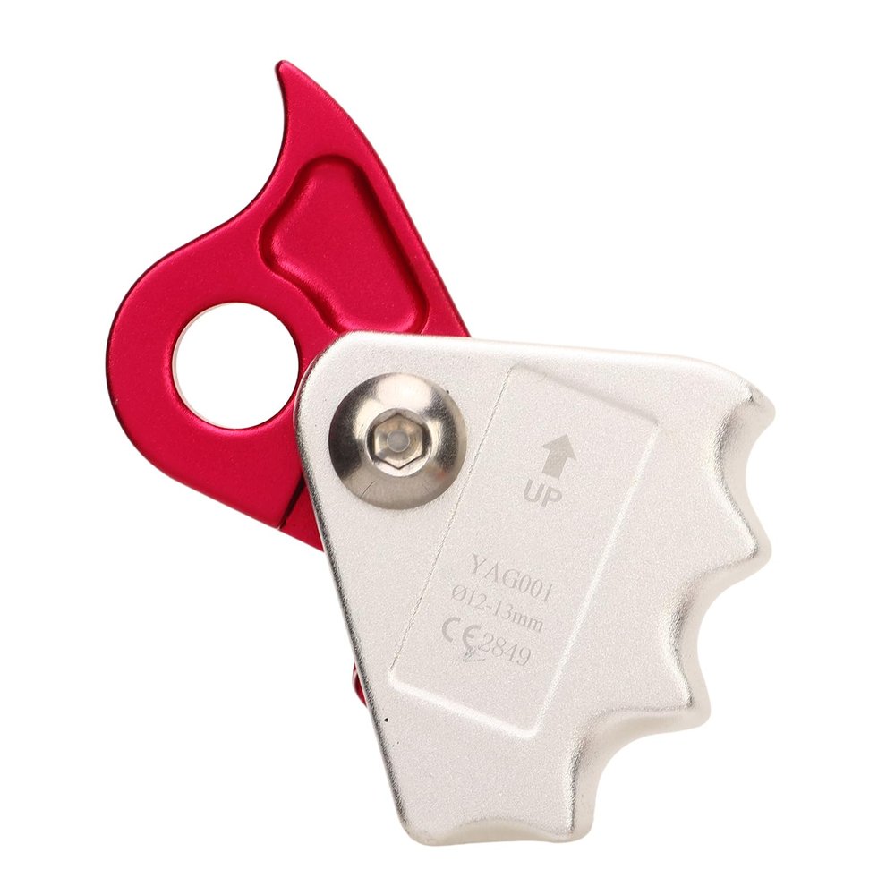 Leapiture Rope Grab Ascender Rock Climbing Rope Grab Fall Rope Grab Device Rope Riser Adjuster Tool Aluminium Alloy Rock Accessory Rope Grab for 12 to 13mm Rope