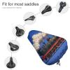 NWGHM Bike Seat Cover Steam Train Clouds Bike Saddle Cover Comfortable Exercise Bike Seat Cushion Waterproof Bicycle Seat Cover with Drawstring Bike Seat Rain Cover for Men Women view 3