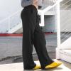 Straight Leg Trousers for Women Wide Leg Sweatpants Women Baggy Low Rise Sweatpants Interior Drawstring Athletic Joggers Cotton Yoga Pants with Pockets Cotton Jogger Pants with Pockets Trousers view 4