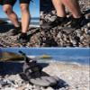 KMT Water Boots for Surfing Paddleboarding Kayaking, 3mm Split Toe Wetsuit Booties with Anti-Slip Rubber Sole view 2