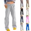Low Rise Sweatpants Women Baggy Wide Leg Sweatpants Women Baggy Low Rise Sweatpants Interior Drawstring Athletic Joggers Cotton Yoga Pants with Pockets Soft Lounge Pants Fall Sweat Pants Track Pants view 1