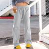 Low Rise Sweatpants Women Baggy Wide Leg Sweatpants Women Baggy Low Rise Sweatpants Interior Drawstring Athletic Joggers Cotton Yoga Pants with Pockets Soft Lounge Pants Fall Sweat Pants Track Pants view 2