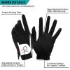 FINGER TEN Mens Golf Glove Left Hand Right Handed Golfer Rain Grip 1 Pack Golf Ball Marker with Hat Clip Markers Assorted Patterns Value Gift view 3
