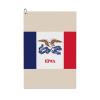 YQxwJL Iowa State Flag Print Funny Golf Towel,Premium Towel,Microfiber Waffle Pattern Towels,Golf Gift for Men view 1