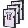 Jersey Wooden Frame Display Case -Shadow Box with 98% UV Protection Acrylic and Hanger for L or XL Baseball Basketball Football Hockey Sport Shirt and Uniform (Black, 3 Packs) view 1