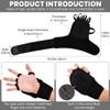 1 Pair Weighted Gloves for Tremors,Hand Weights for Fine Motor Skills,Aids to Provide Hand Stability and Improve Hand Dexterity,Writing Weights & Hand strengthening Tool(Black) view 2