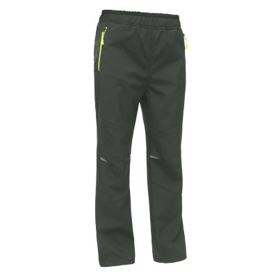 MEILONGER Boys Girls Softshell Hiking Pants Fleece Lined Skiing Snow Pants Kids Outdoor Trousers(23003Gray,8)