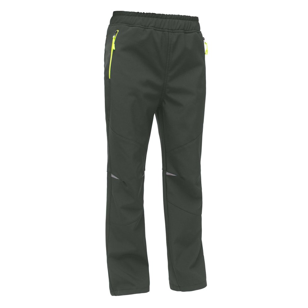 MEILONGER Boys Girls Softshell Hiking Pants Fleece Lined Skiing Snow Pants Kids Outdoor Trousers(23003Gray,8)
