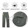 MEILONGER Boys Girls Softshell Hiking Pants Fleece Lined Skiing Snow Pants Kids Outdoor Trousers(23003Gray,8) view 3