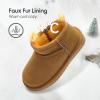 Balabala Water Resistant Girls Snow Boots Winter Boots Kids Snow Boots Boys Snow Boots Classic Suede Warm Hiking Boots view 3