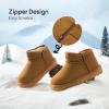 Balabala Water Resistant Girls Snow Boots Winter Boots Kids Snow Boots Boys Snow Boots Classic Suede Warm Hiking Boots view 4
