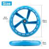 WHEELGOO 8-inch Scooter PU Replacement Wheels 200mm for Razor A5 Kick Scooter, Pack of 2 (Blue) view 2