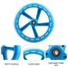 WHEELGOO 8-inch Scooter PU Replacement Wheels 200mm for Razor A5 Kick Scooter, Pack of 2 (Blue) view 4