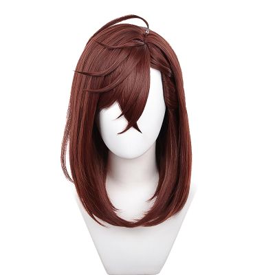 XiongXiongLe Halloween Anime Role Wig Cosplay Women Costume Long Blonde Dark Brown Hairs Heat Resistant Synthetic Wigs + free cap for Adult Women Cos Anime  Party Christmas Comic