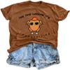 Thanksgiving Shirt Women Friends Turkey T-Shirt Friendsgiving Short Sleeve Turkey Giving Tops Brown view 2