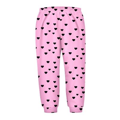Arshiner Girls Pajama Pants Kids Plaid Pj Pants Comfy Lounge Sleepwear Bottoms with Pockets Pink Heart 10-11 Years