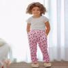 Arshiner Girls Pajama Pants Kids Plaid Pj Pants Comfy Lounge Sleepwear Bottoms with Pockets Pink Heart 10-11 Years view 2