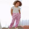 Arshiner Girls Pajama Pants Kids Plaid Pj Pants Comfy Lounge Sleepwear Bottoms with Pockets Pink Heart 10-11 Years view 4