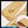 Yalice Women Wide Elastic Waist Belt Gold Stretch Belt for Dresses Thick Leather Belts Cosplay Waistband for Ladies (Gold, Fit Waist Size: 30''-36'') view 4