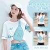 Viverte Small Initial Sling Bag Crossbody Fanny Pack for Girls Women Cute Chest Personalized Birthday Gifts for Her Trendy Preppy Stuff Cool Stuff for Teen Girls (Icing Blue-N) view 4