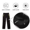 MEILONGER Boys Girls Softshell Hiking Pants Fleece Lined Skiing Snow pants Kids Outdoor Trousers(23003Black,10-12) view 4
