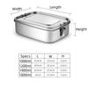 IGRIXLSD Lunch Box 1200ML Stainless Steel Sealed Single Layer Lunch Box Suitable For Camping, Cycling, Etc.(C) view 2