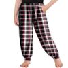 Arshiner Girls Pajama Pants Kids Plaid Pj Pants Comfy Lounge Sleepwear Bottoms with Pockets Red White Plaid 7-8 Years view 1