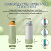 BKBY 2PCS Silicone Water Bottle Boot, Compatible with Owala 24oz 32oz 40oz, Protective Anti-Scratch & Anti-Dent No Noise Sleeve Cover for FreeSip/Twist/Flip Water Bottles (Camo Cool, 32oz) view 2