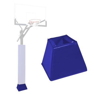 VANCL Base Padding Heavy Duty Basketball Pole Pads Outdoor Basketball Hoop Padding Waterproof Basketball Base Pad Durable UV-Resistant Base Pads for Protection Blue(Fit 8''x8'' Base)