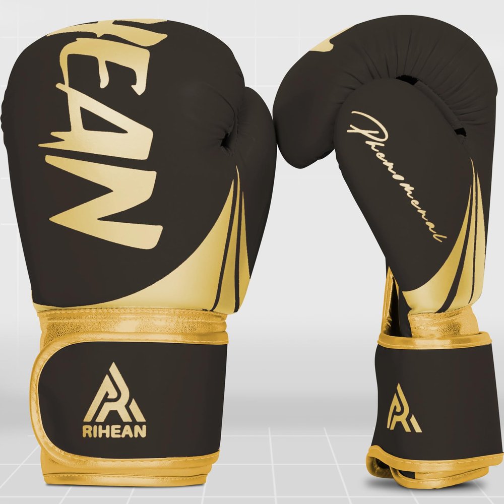 Boxing Training Gloves for Men Women Kids | Premium Quality, Lightweight, Shock Absorbent Boxing Gloves for Boxing, MMA, Muay Thai, Kickboxing | Victory Series 12oz Black