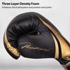 Boxing Training Gloves for Men Women Kids | Premium Quality, Lightweight, Shock Absorbent Boxing Gloves for Boxing, MMA, Muay Thai, Kickboxing | Victory Series 12oz Black view 2