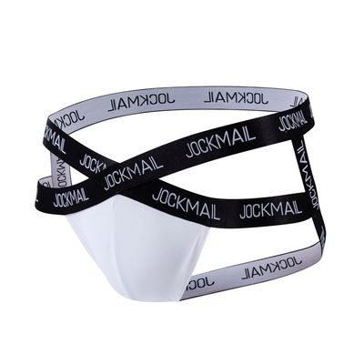 JOCKMAIL Jock Straps for Men Comfort Men's Jockstrap with Hollow Out Design Sexy Jockstrap for Bold Occasions (US, Alpha, Medium, Regular, Regular, White)