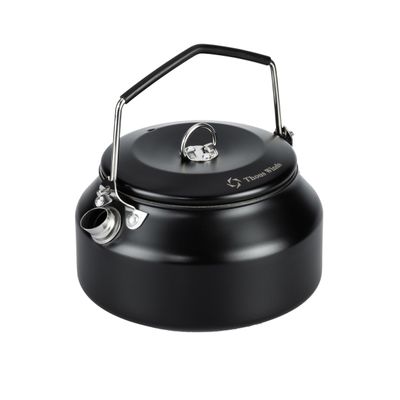Thous Winds 1L Camping Kettle, Portable Camp Tea Coffee Pot, Lightweight Stainless Steel Teapot, Fast Heating Boiling Water, for Outdoor Campfire Hiking Camping Picnic