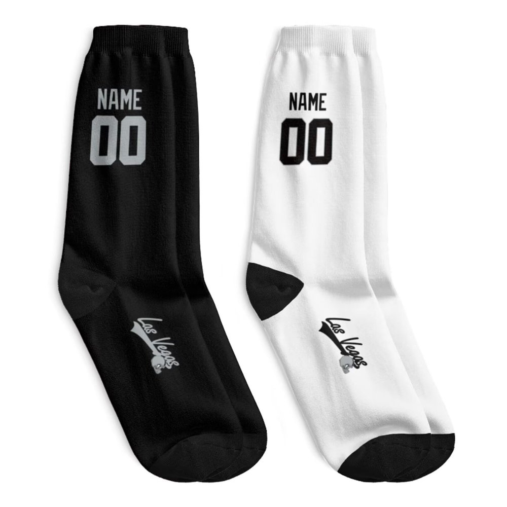 ANTKING Las Vegas Socks for Men Women Youth Gifts Custom Personalized Name and Number Socks