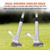 MAZEL Men Golf Wedges 48/50/52/54/56/58/60 Degree Right Hand Gap Wedge Sand Wedge Lob Wedge- Individual Golf Club Wedge Milled Face for Max Spin (Silver, 56 Degree) view 3