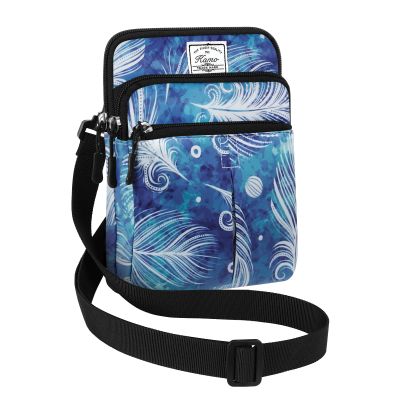 KAMO Multifunction Phone Waist Bag - One Shoulder Diagonal Cross Bag, Smart Case, Outdoor Triple Zip Hipster Crossbody Purse for Women & Men