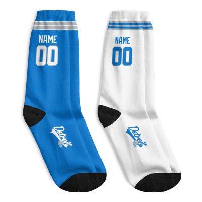 ANTKING Detroit Socks for Men Women Youth Gifts Custom Personalized Name and Number Socks