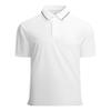 Alex Vando Mens Stain Resistant Polo Shirt Short Sleeve Soild Stretch Performance Work Polo Shirts for Men,White,XL view 1