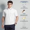 Alex Vando Mens Stain Resistant Polo Shirt Short Sleeve Soild Stretch Performance Work Polo Shirts for Men,White,XL view 4