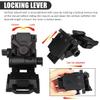 Chestnut-YX NVG Mount Night Vision Goggles PVS 14 J Arm Metal Helmet Mount Rhino Mount L4G24 NVG Full Metal Aluminum Helmet Mount Compatible with All Models of PVS14 view 2