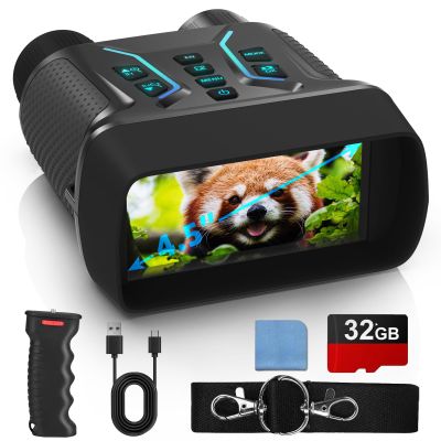 Night Vision Goggles & Night Vision Binoculars with Grip,4K UHD Video,36MP Image,4.5HD Screen,8X Digital Zoom,400m RangePerfect for Hunting,Camping&Wildlife Observation