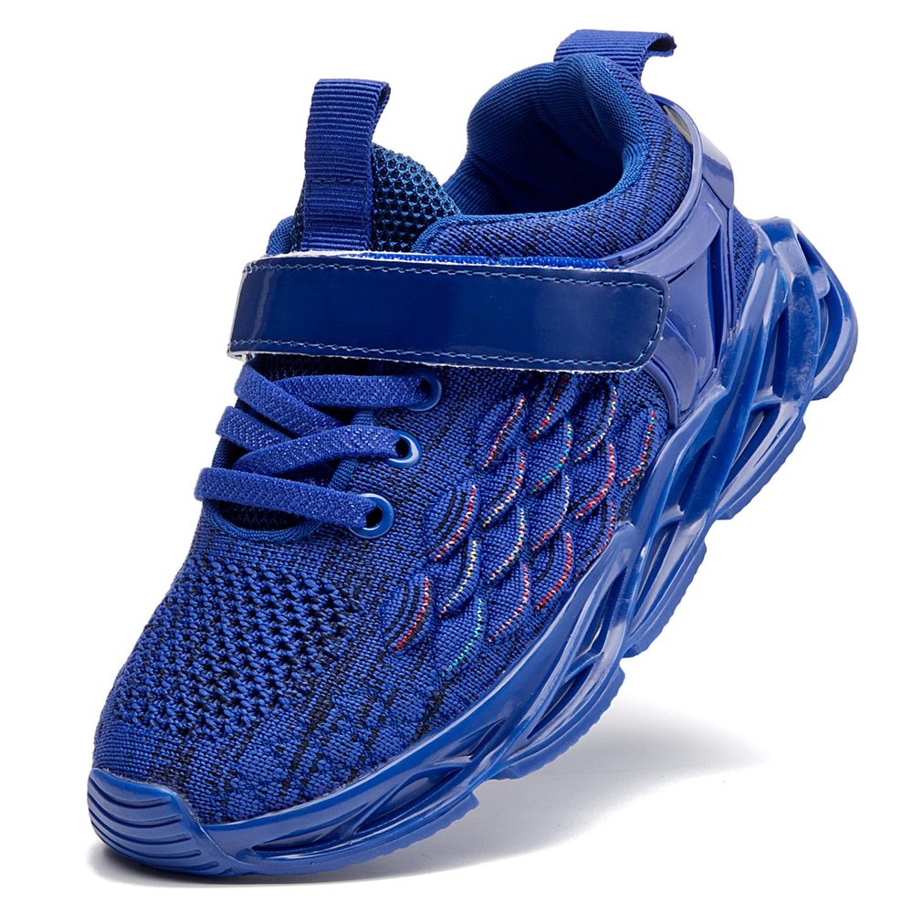 DADAWEN Toddler/Little Kid Sneakers for Boys Girls Lightweight Breathable Sports Athletic Running Tennis Shoes Blue US Size 12 M Little Kid