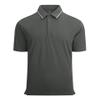 Alex Vando Mens Stain Resistant Polo Shirt Short Sleeve Soild Stretch Performance Work Polo Shirts for Men,Charcoal,L view 1