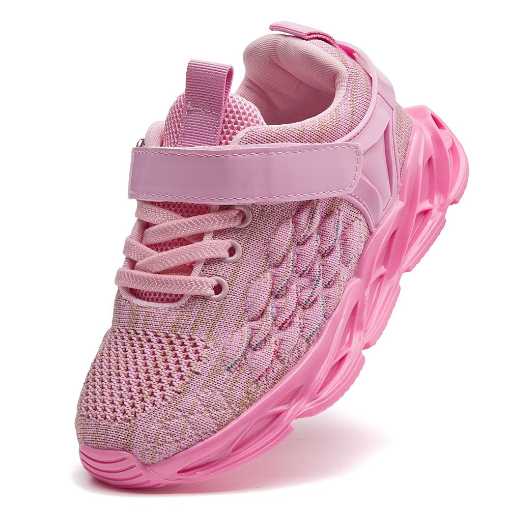 DADAWEN Toddler/Little Kid Sneakers for Boys Girls Lightweight Breathable Sports Athletic Running Tennis Shoes Hot Pink US Size 11.5 M Little Kid