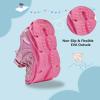 DADAWEN Toddler/Little Kid Sneakers for Boys Girls Lightweight Breathable Sports Athletic Running Tennis Shoes Hot Pink US Size 11.5 M Little Kid view 4