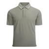 Alex Vando Mens Stain Resistant Polo Shirt Short Sleeve Soild Stretch Performance Work Polo Shirts for Men,Grey,S view 1