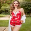 Avidlove Women Pajama Set Lace Trim Short PJ Set Christmas Lingerie for Woman Christmas Outfits view 2