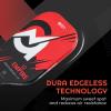 A11N Empire Edgeless Pickleball Paddle  Carbon Fiber Paddle with Longer Handle Design for Double-Handed Backhand & SuperGrit Surface Texture Technology, PowerMax  Elongated Shape, Red view 2
