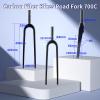 HWEVDHJ Gravel Fork 700C Carbon Fiber Road Bike Rigid Fork 28.6mm Disc Brake Bike Fork 1-1/8" Straight/Tapered Tube QR 100mm Bikes Front Fork for 55C Tires(Straight Tube,Matte Black) view 3